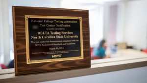 National College Testing Association Test Center Certification for DELTA Testing Services, March 30, 2016